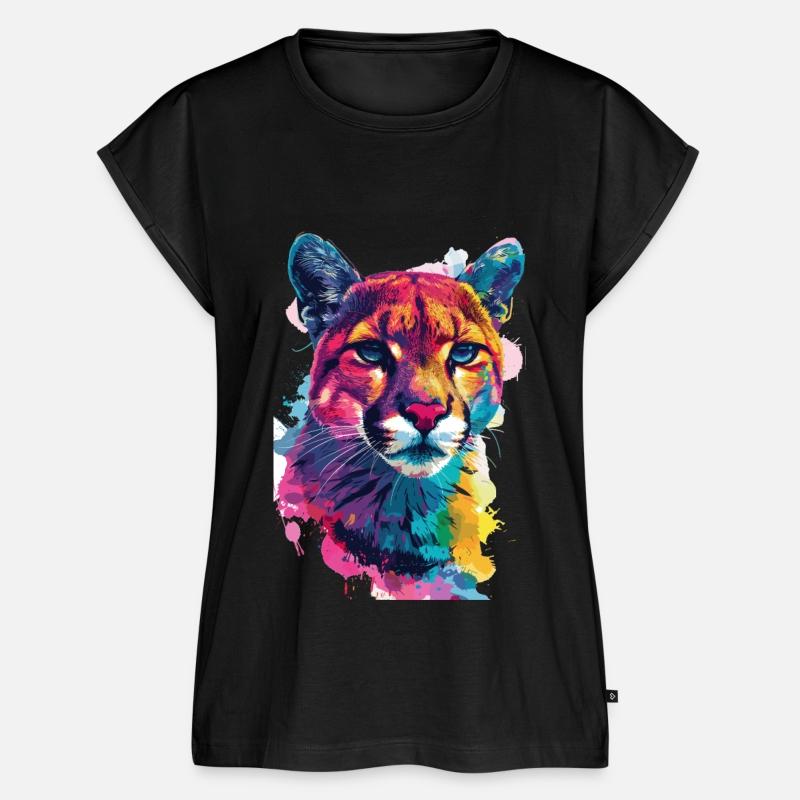 Colorful Cougar Art Wildlife