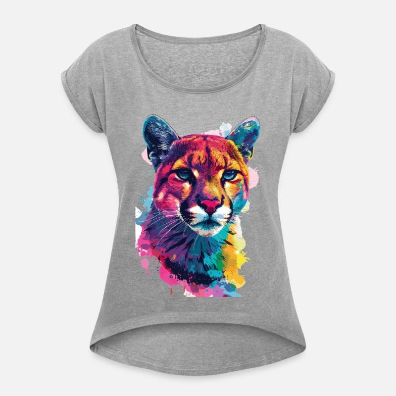 Colorful Cougar Art Wildlife