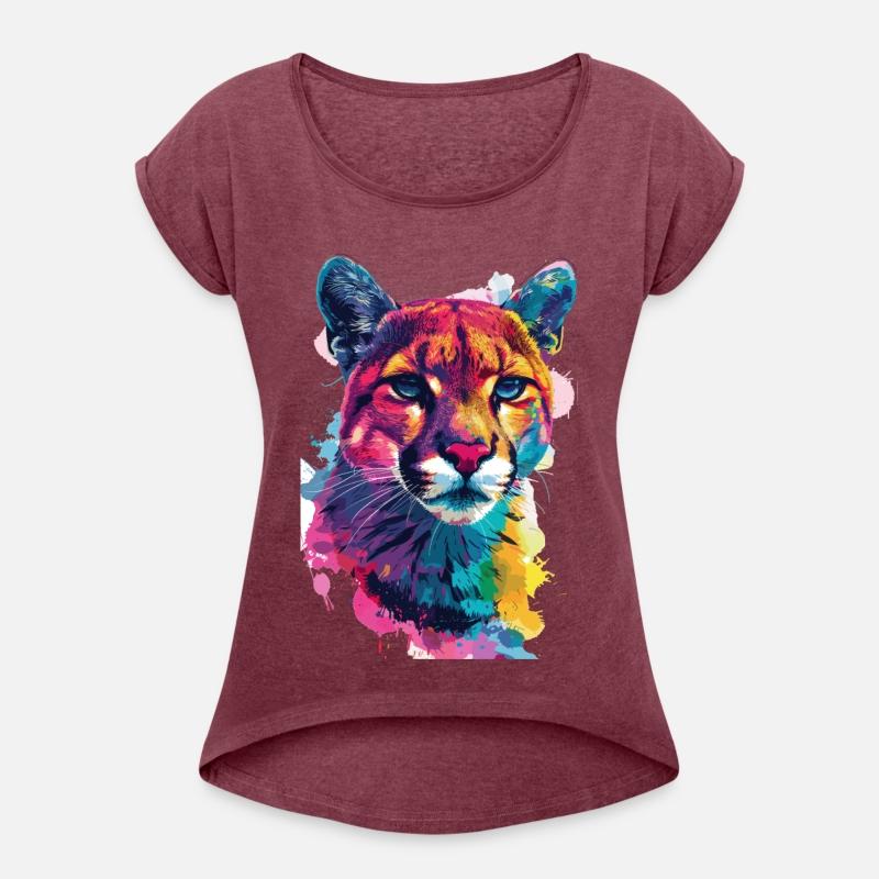 Colorful Cougar Art Wildlife