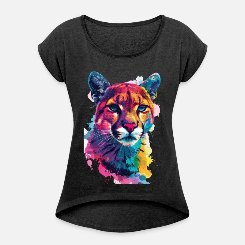 Colorful Cougar Art Wildlife