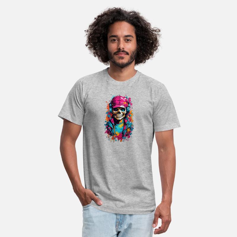 colorful skull man