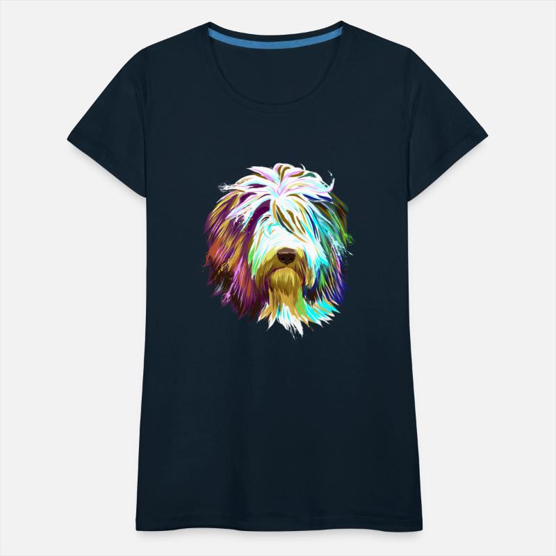 Colourful Splash Dog Bearded Collie