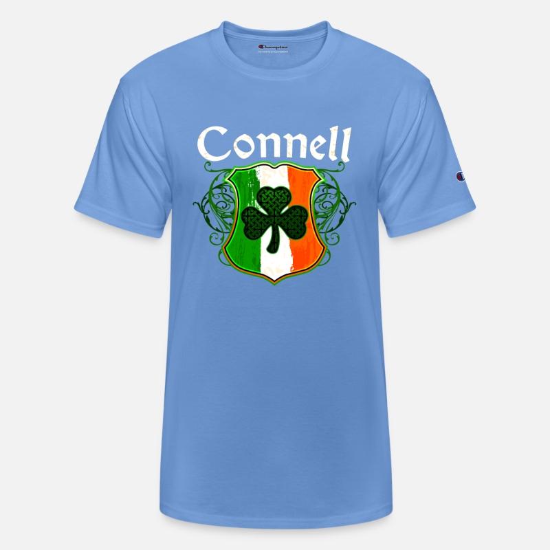 Connell Irish Surname Ireland Flag Shield Shamrock