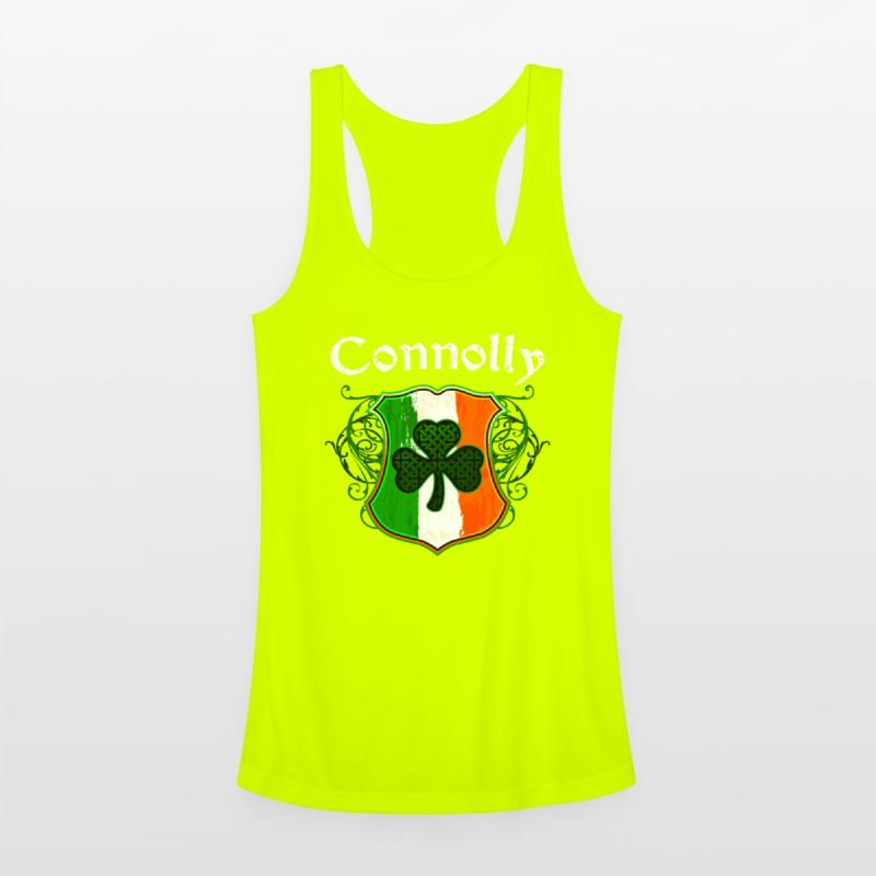 Connolly Irish Surname Ireland Flag Shamrock