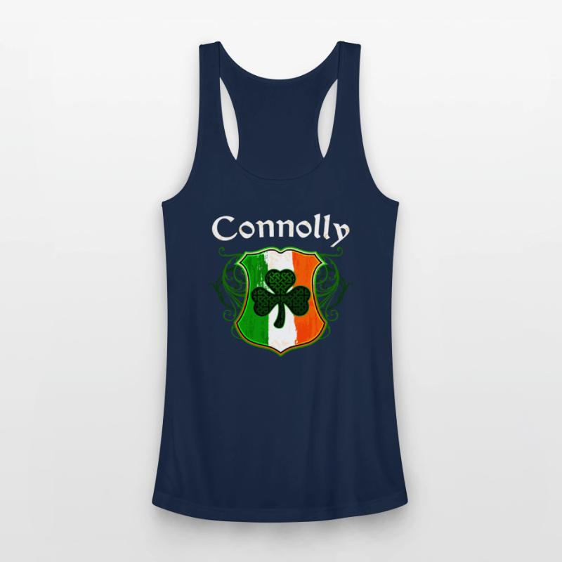 Connolly Irish Surname Ireland Flag Shamrock