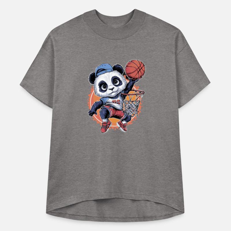 Cool Basketball Panda Playing Slam Dunk