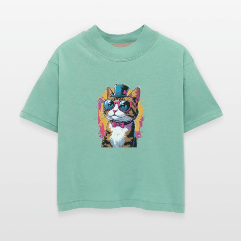 Cool Cat Vibes – Stylish Tuxedo Cat with Shades