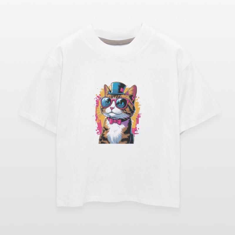 Cool Cat Vibes – Stylish Tuxedo Cat with Shades