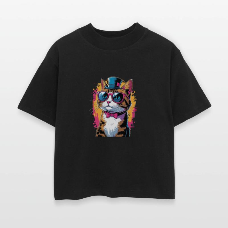 Cool Cat Vibes – Stylish Tuxedo Cat with Shades