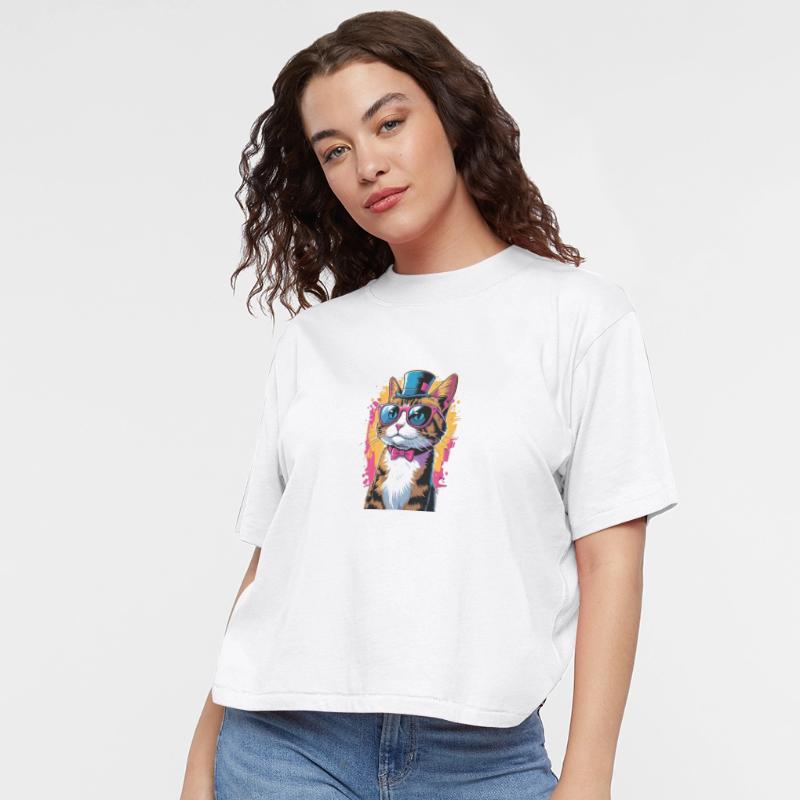 Cool Cat Vibes – Stylish Tuxedo Cat with Shades