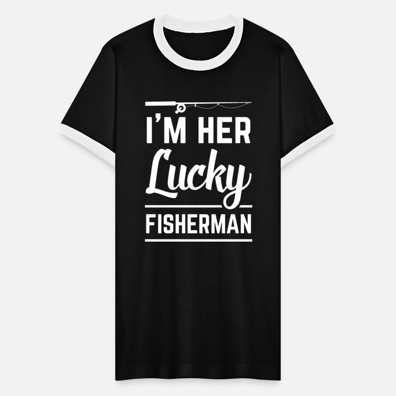 Couple Fishing I'm Her Lucky Fisherman Funny Gift