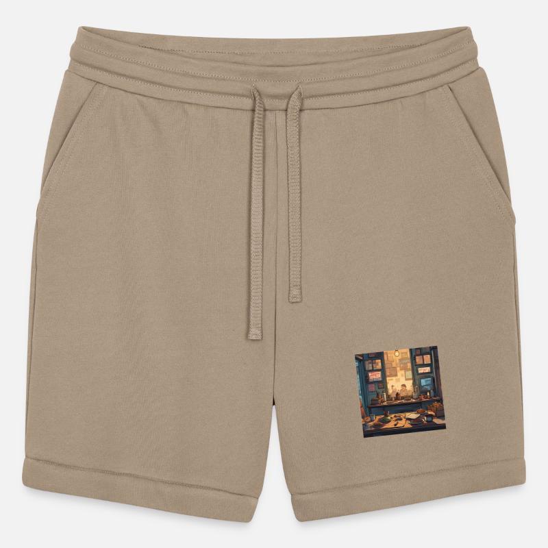 Cozy Café Scene with Table Feast