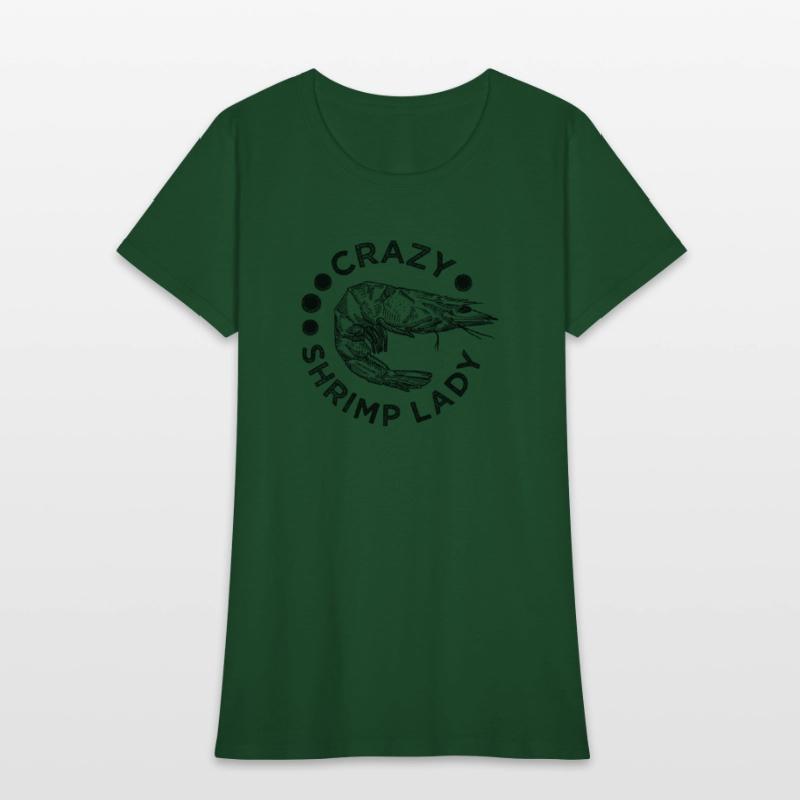 Crazy Shrimp Lady Ironic Saying