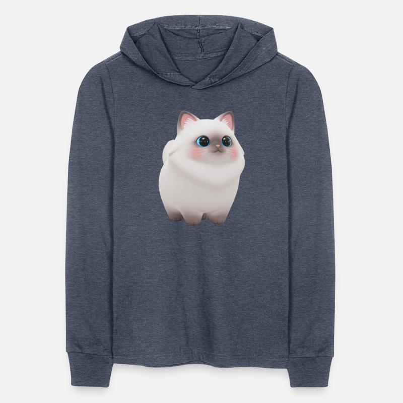 Cute 3D Ragdoll cat character illustration