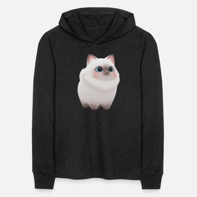 Cute 3D Ragdoll cat character illustration