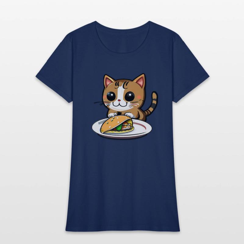 Cute Cat and Taco: A Playful Combination for Your