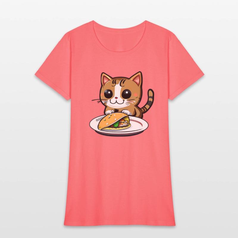 Cute Cat and Taco: A Playful Combination for Your