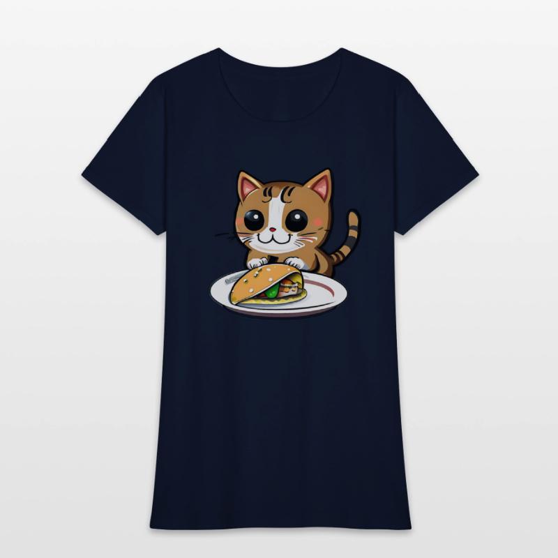 Cute Cat and Taco: A Playful Combination for Your