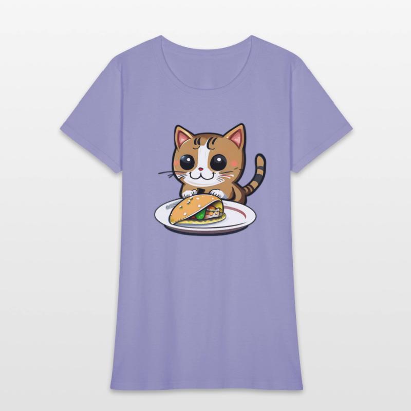 Cute Cat and Taco: A Playful Combination for Your