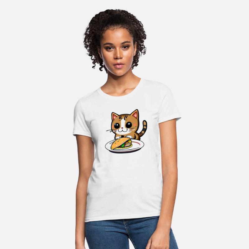 Cute Cat and Taco: A Playful Combination for Your