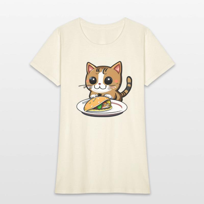 Cute Cat and Taco: A Playful Combination for Your
