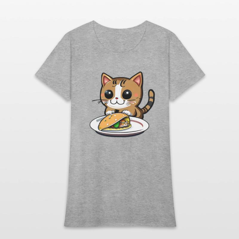 Cute Cat and Taco: A Playful Combination for Your