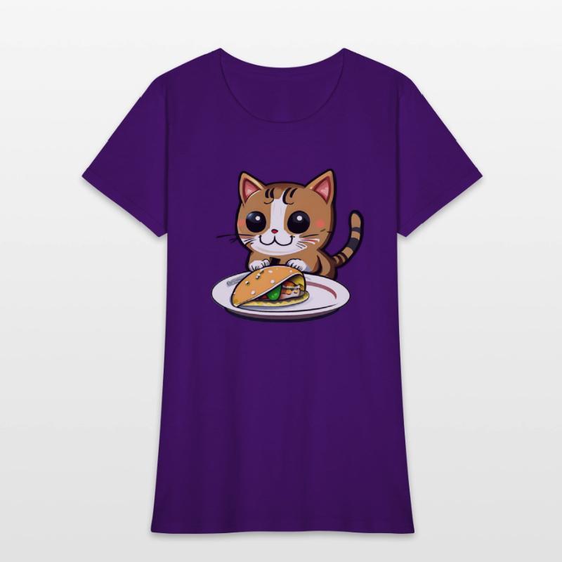 Cute Cat and Taco: A Playful Combination for Your