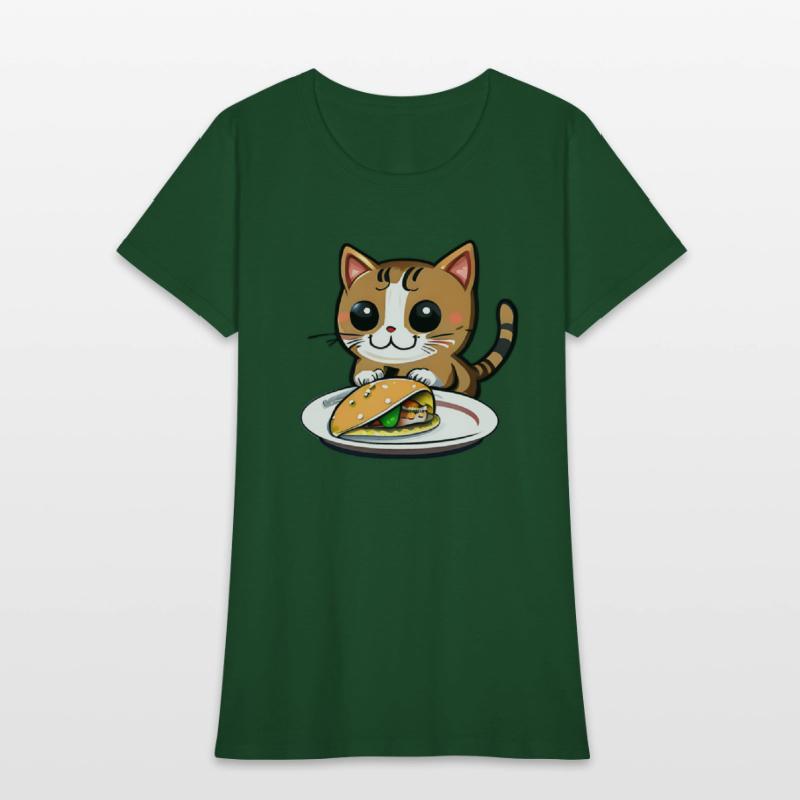 Cute Cat and Taco: A Playful Combination for Your