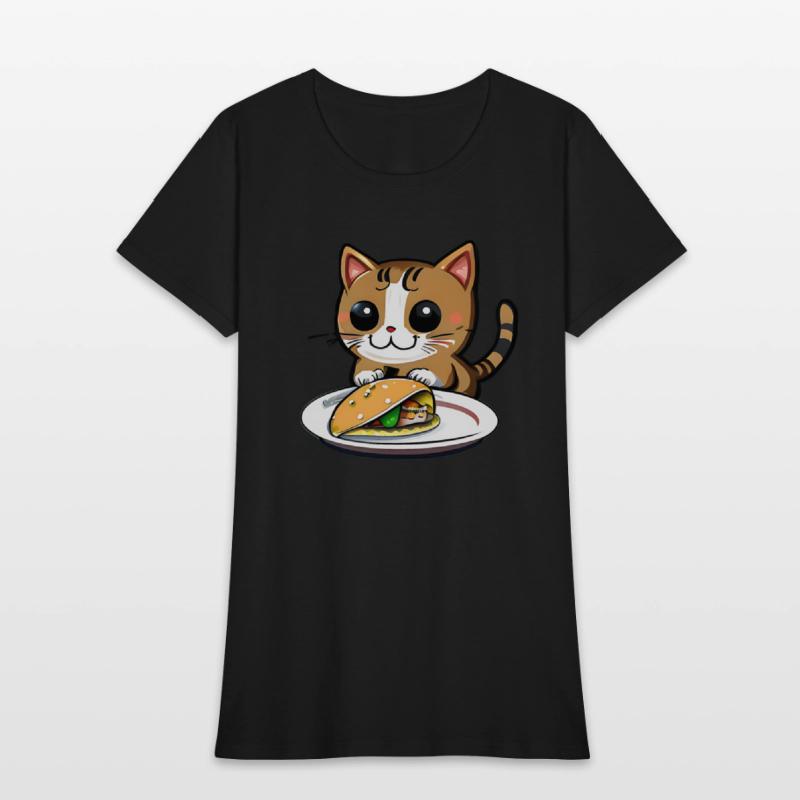 Cute Cat and Taco: A Playful Combination for Your