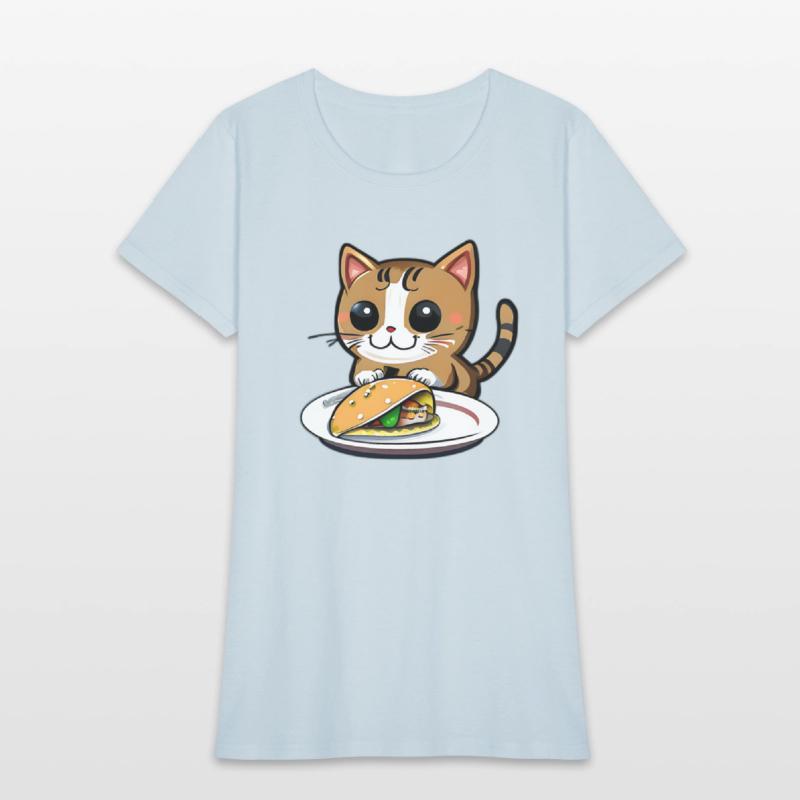 Cute Cat and Taco: A Playful Combination for Your