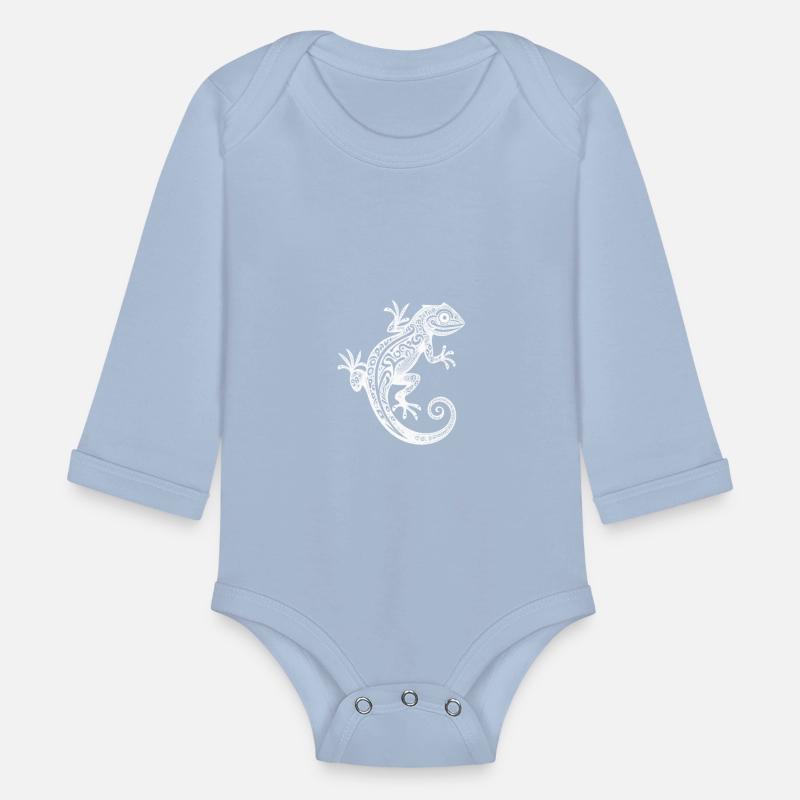 Cute Tribal Tattoo Gecko On The Wall