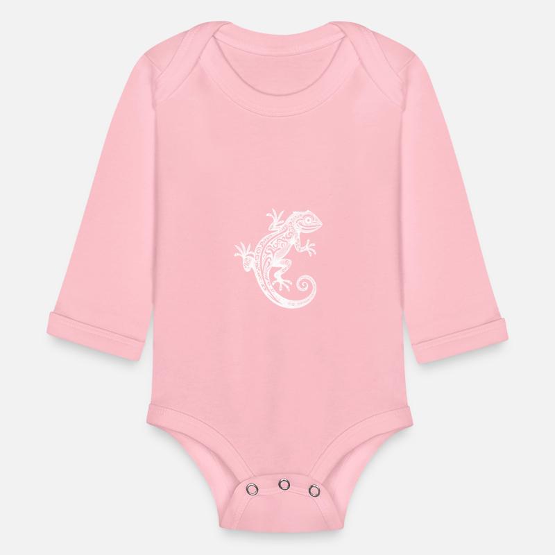 Cute Tribal Tattoo Gecko On The Wall