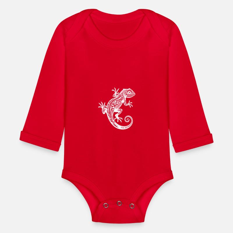 Cute Tribal Tattoo Gecko On The Wall