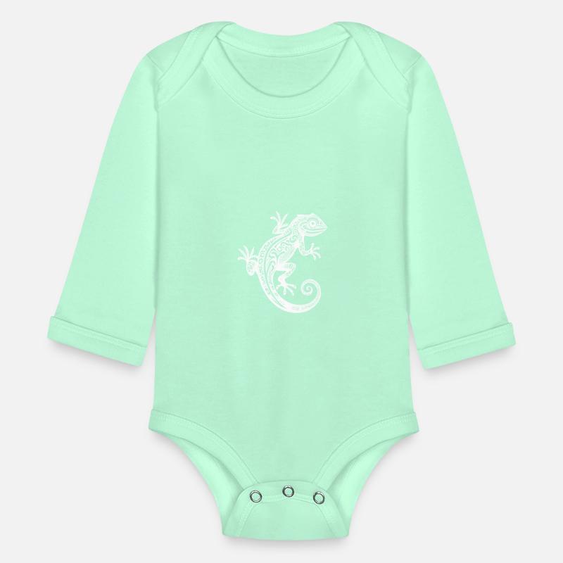 Cute Tribal Tattoo Gecko On The Wall