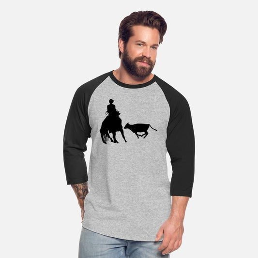 Cutting Horse & Rider Silhouette