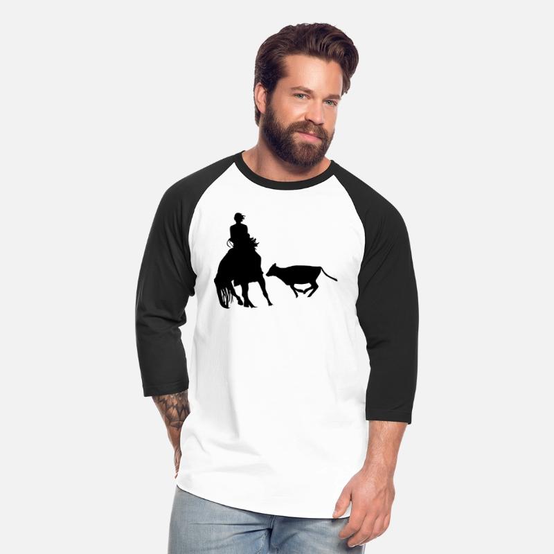 Cutting Horse & Rider Silhouette