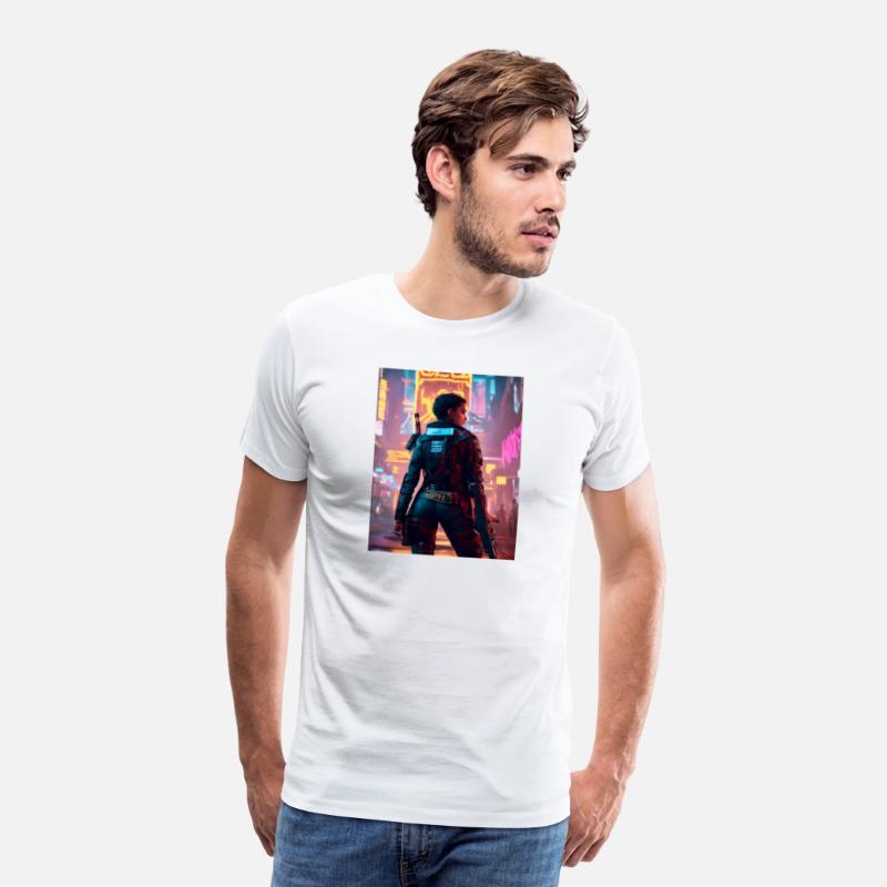 Cyberpunk Warrior: Sentinel of the Neon Streets