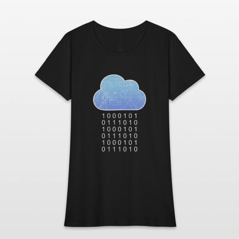 Data Analytics Cloud Data Rain Binary Geek Gift