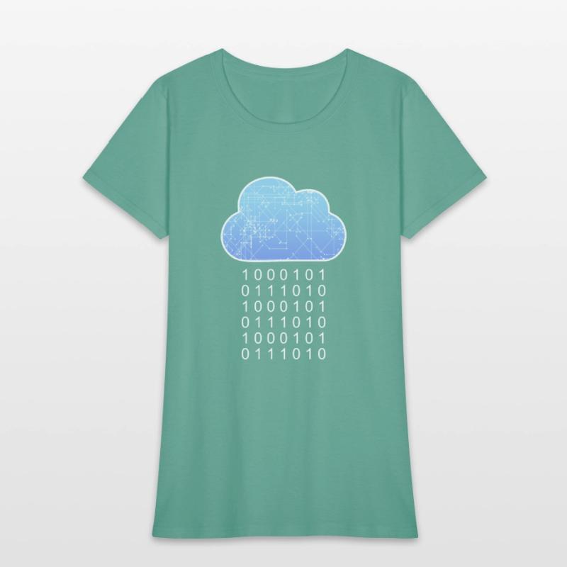 Data Analytics Cloud Data Rain Binary Geek Gift