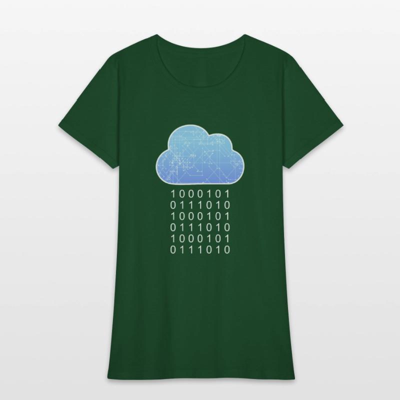 Data Analytics Cloud Data Rain Binary Geek Gift