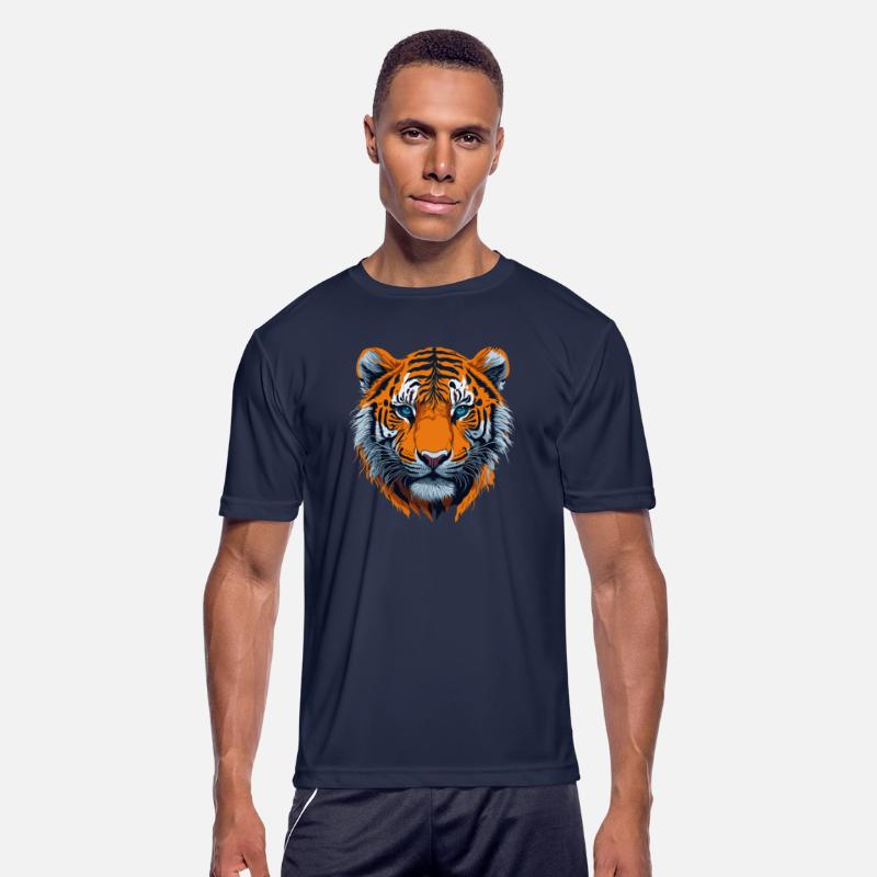 Detailed tiger head illustration