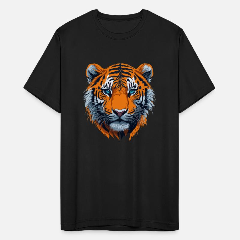 Detailed tiger head illustration