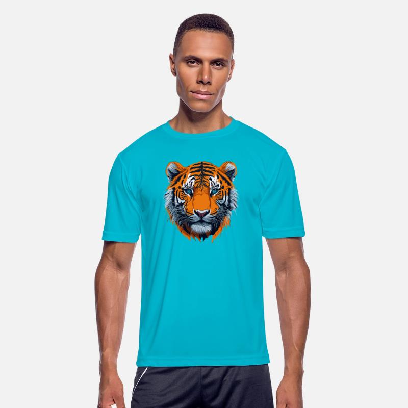 Detailed tiger head illustration