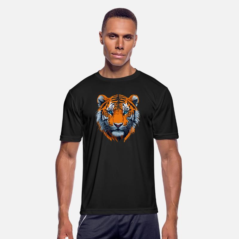 Detailed tiger head illustration