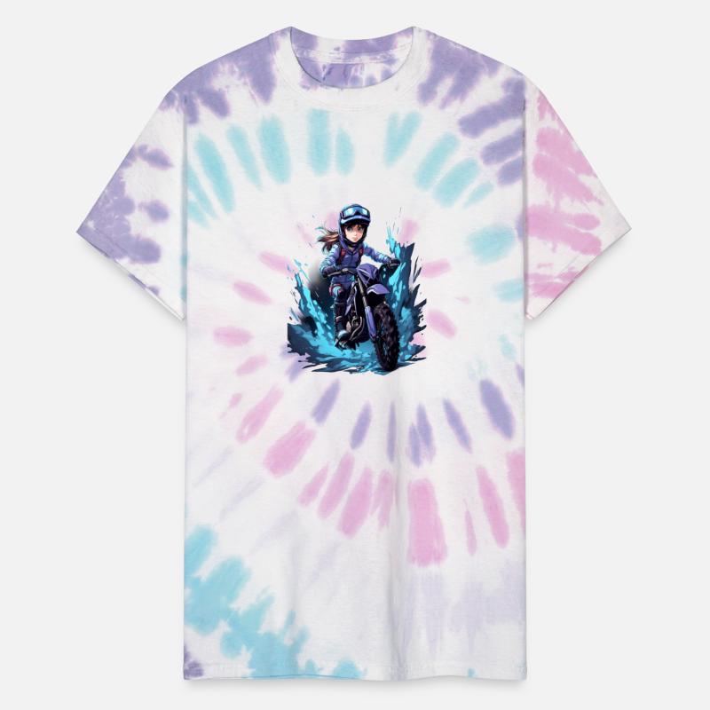 Dirt Bike Anime Girl Ice Racing Motorcycle Ice