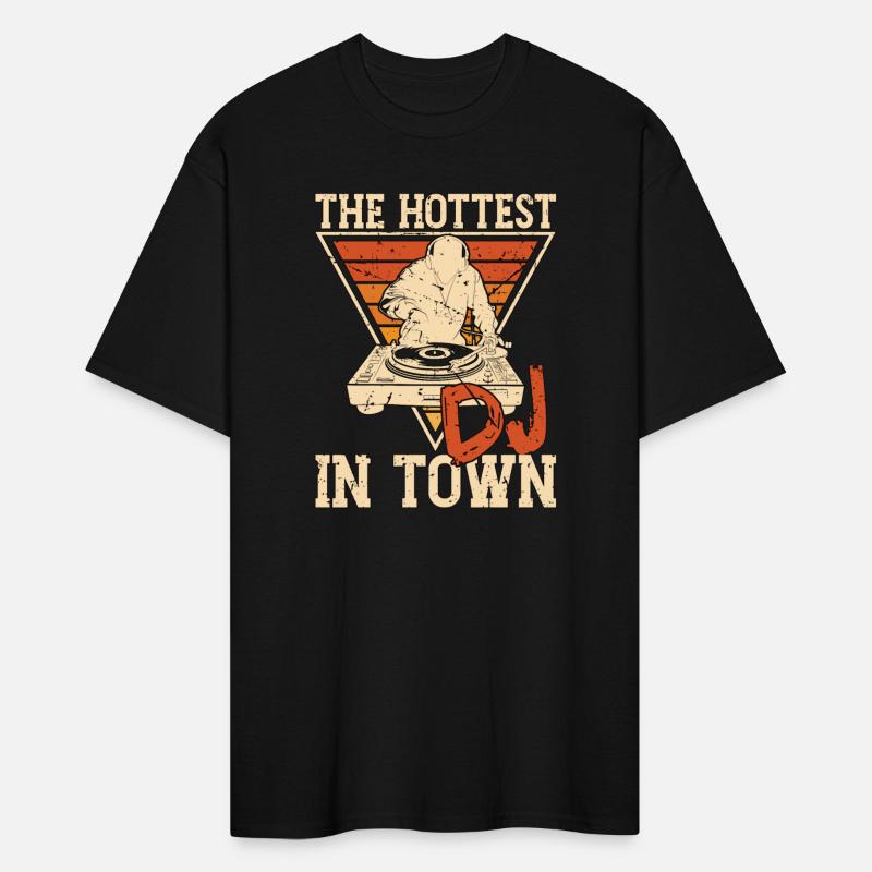 Disc Jockey The Hottest DJ In Disco Hall Turntable