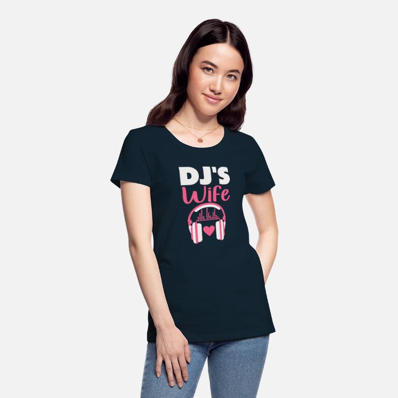 Dj s Wife Disc Jockey Girlfriend Music Headphones
