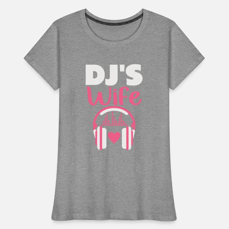 Dj s Wife Disc Jockey Girlfriend Music Headphones