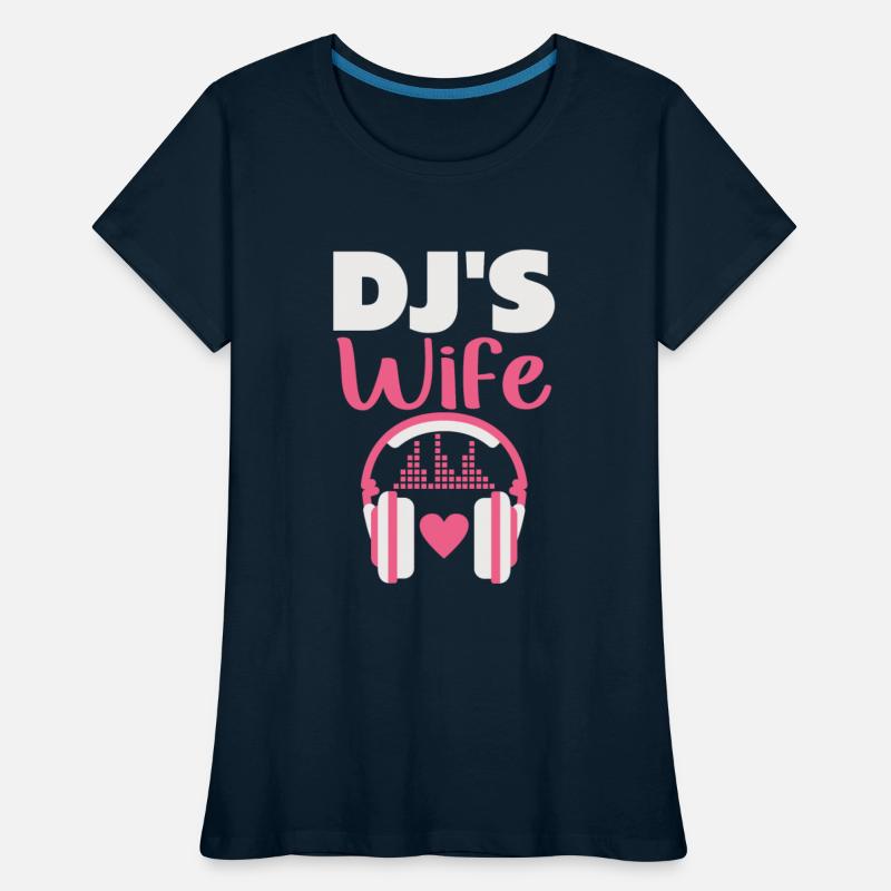 Dj s Wife Disc Jockey Girlfriend Music Headphones