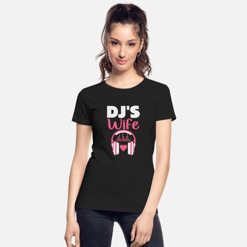 Dj s Wife Disc Jockey Girlfriend Music Headphones
